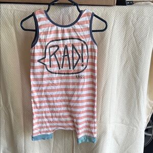 Rags to Raches- 12-18 month Rad!Striped Sleeveless Romper -
